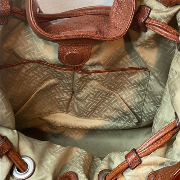 Cole Haan Double Handle Front Zipper Drawstring Shoulder Bag - Picture 9 of 15